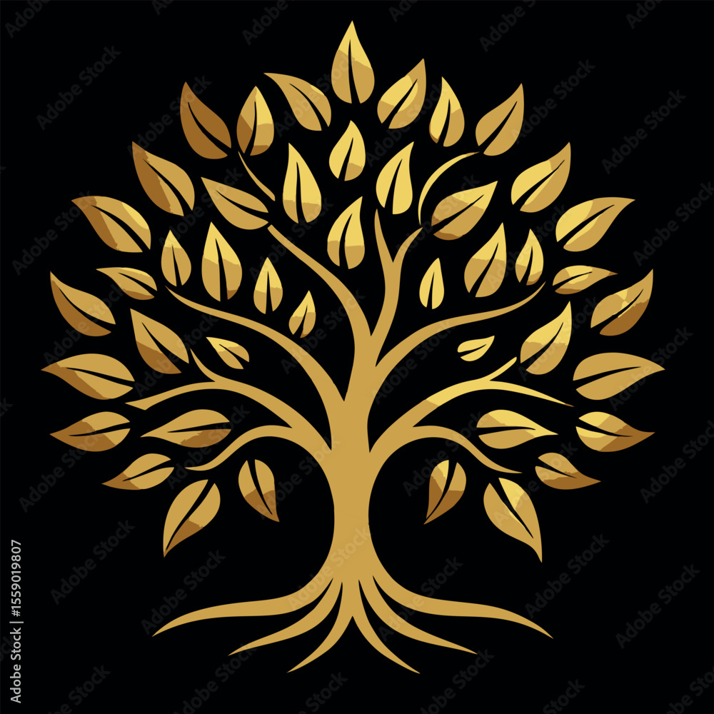 Obraz premium design logo icon vector illustration tree