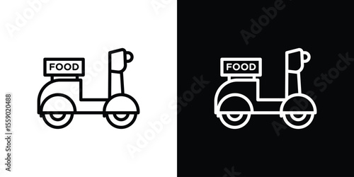 Food delivery icon vector, Symbol, logo illustrations