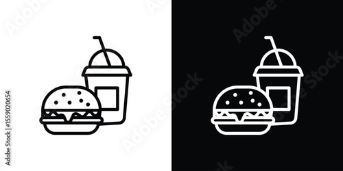 Fast food icon vector, Symbol, logo illustrations