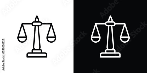 Economies of scale icon in thin stroke and flat style.