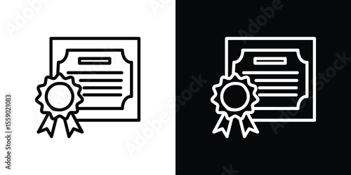 Diploma icon vector, Symbol, logo illustrations