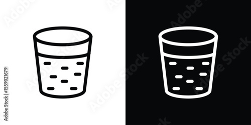 Cork wine icon in thin stroke and flat style.