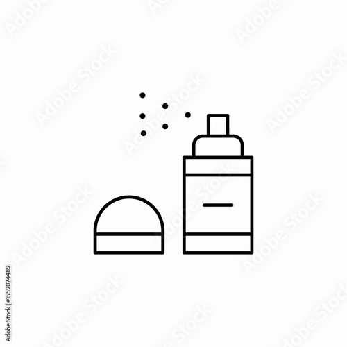 spray bottle aerosol icon sign vector