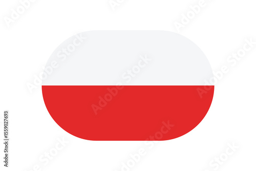 Free Download Simplified Poland flag icon without white stripe - GFXLoad