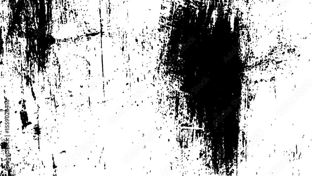 Naklejka premium Abstract grunge black and white distressed texture background. Abstract black and white textured background with rough, distressed look. A grunge effect creates an interesting visual pattern.