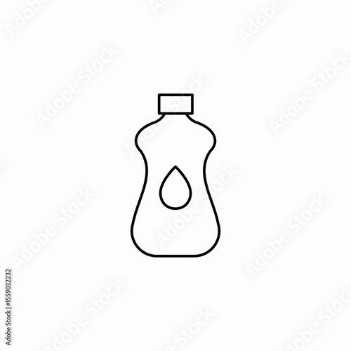 liquid bottle drop icon sign vector
