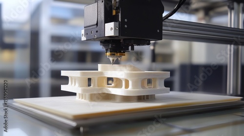3D printer creating a model