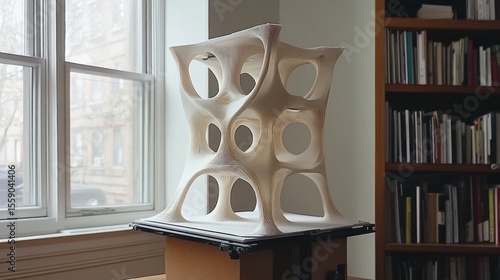 Abstract 3D-printed sculpture