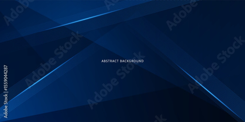 Abstract futuristic dark blue background with light and shadow.vector eps10