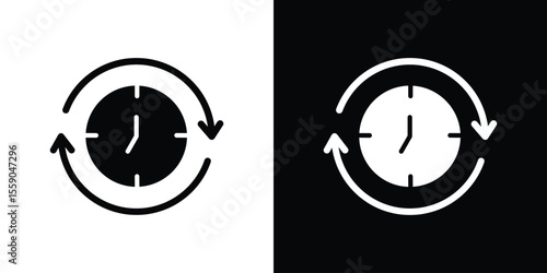 Uptime and downtime icon vector design element vector eps 10