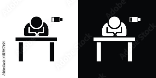 Tired person icon vector design element vector eps 10