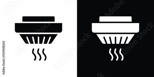 Smoke detector icon vector, Symbol, logo illustrations