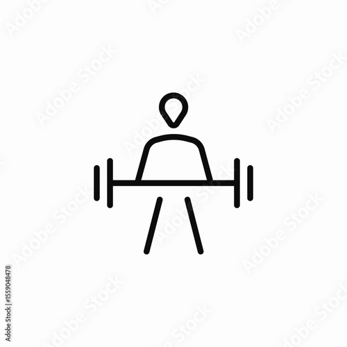 heavy lift icon sign vector