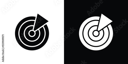 Radar detection icon vector design element vector eps 10