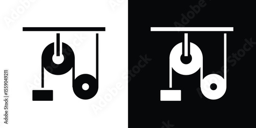 Pulley icon vector design element vector eps 10