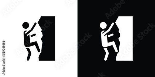 People Climbing icon vector design element vector eps 10