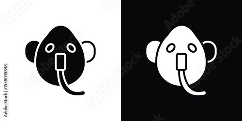 Oxygen mask icon vector design element vector eps 10