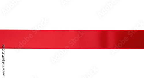 A single, vibrant crimson red satin ribbon lies perfectly flat and smooth on a transparent background with ample copy space, no shadows, a high quality commercial design element Free Download A single, vibrant crimson red satin ribbon lies perfectly flat and smooth on a transparent background with ample copy space, no shadows, a high quality commercial design element - GFXLoad