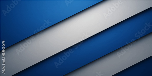 Modern Blue Technology Abstract with Layered Angles and Shiny Highlights.
