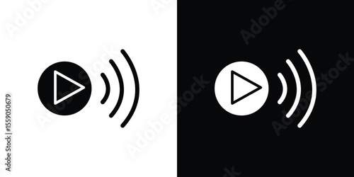 Livestream icon vector design element vector eps 10