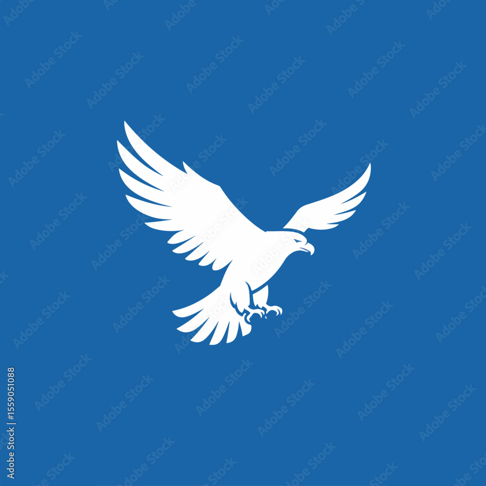 Fototapeta premium Majestic eagle in flight, powerful symbol of freedom and revolution. This soaring eagle image evokes feelings of liberty and independence,