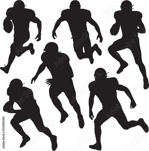 American Football Player Silhouette Bundle – SVG PNG for Cricut

Football Action Silhouettes – Tackle, Throw, Catch Vector Set

Helmet & Touchdown Silhouettes – Sports Clipart for DIY Projects

Americ