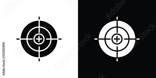 Gun target icon vector design element vector eps 10