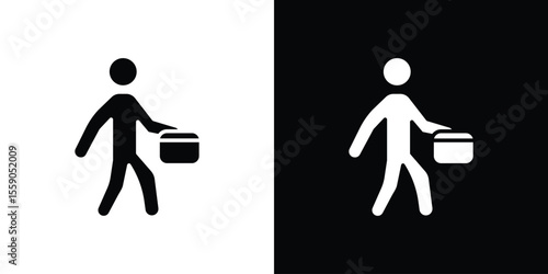 Going to work icon vector design element vector eps 10