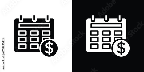 Fiscal year icon vector design element vector eps 10
