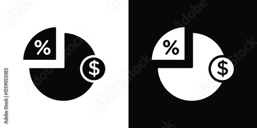 Dividend yield icon vector design element vector eps 10