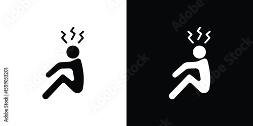 Depression icon vector design element vector eps 10