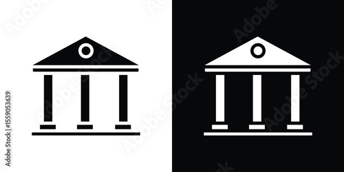 Courthouse icon vector design element vector eps 10