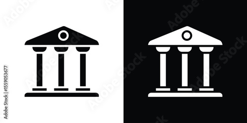 Courthouse icon vector design element vector eps 10