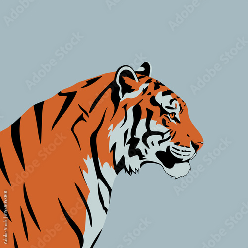 Celebrating International Tiger Day with a majestic tiger portrait, a symbolic reminder of these endangered creatures. International Tiger Day serves as a call to action,