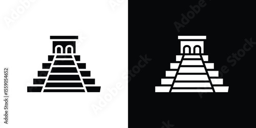 Chichen Itza icon vector design element vector eps 10
