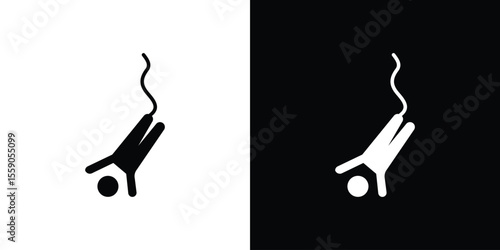 Bungee jumping icon vector design element vector eps 10
