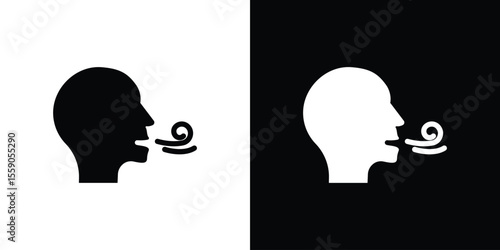 Breath icon vector design element vector eps 10