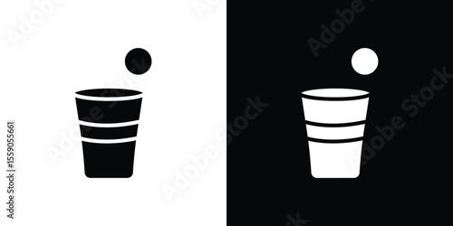 Beer pong icon vector design element vector eps 10