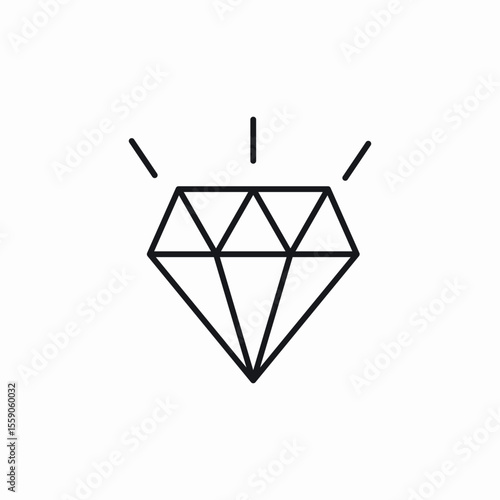diamond quality icon sign vector