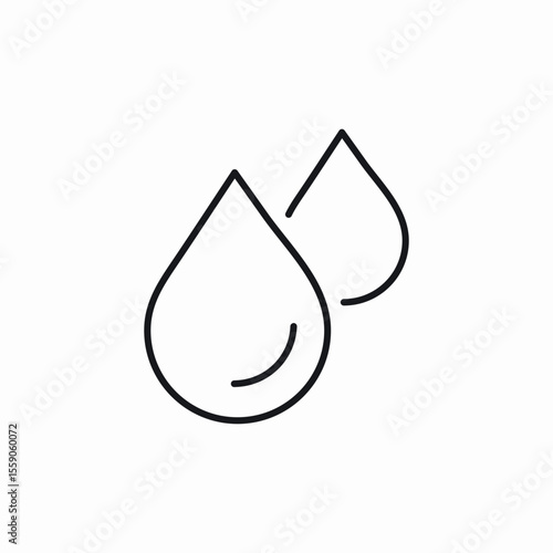 drops liquid icon sign vector