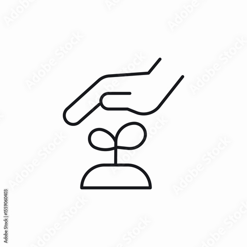 growth care icon sign vector