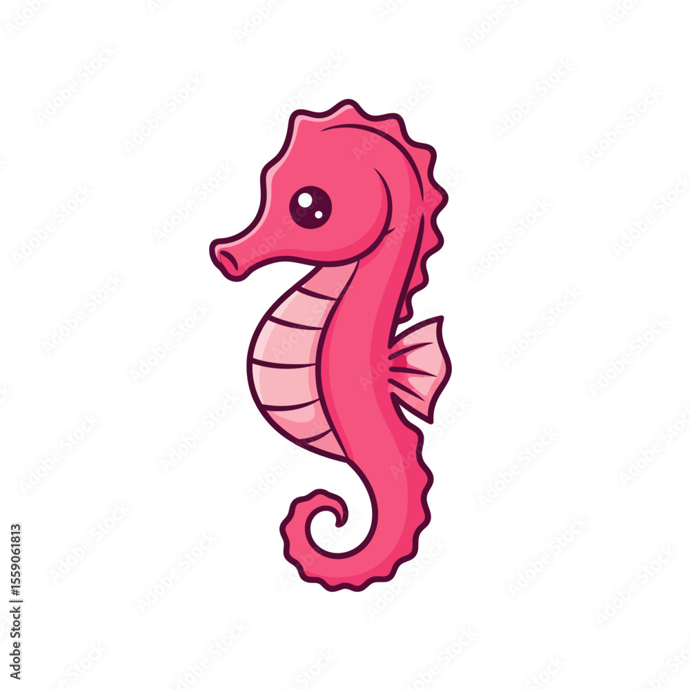 Fototapeta premium Cute sea creature icons very cool design