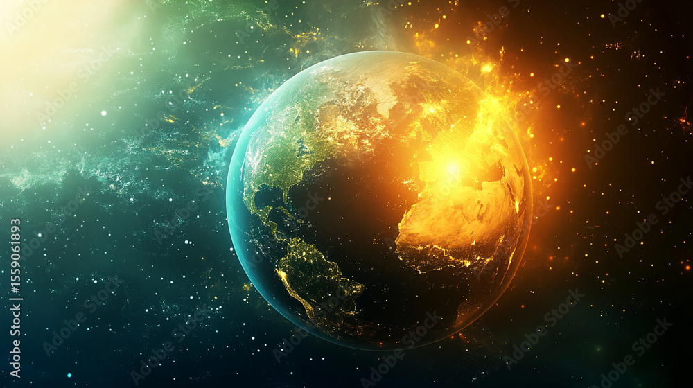 Obraz premium Renewable energy reduces our dependence on fossil fuels.