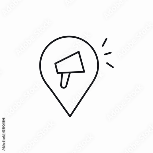 project location icon sign vector