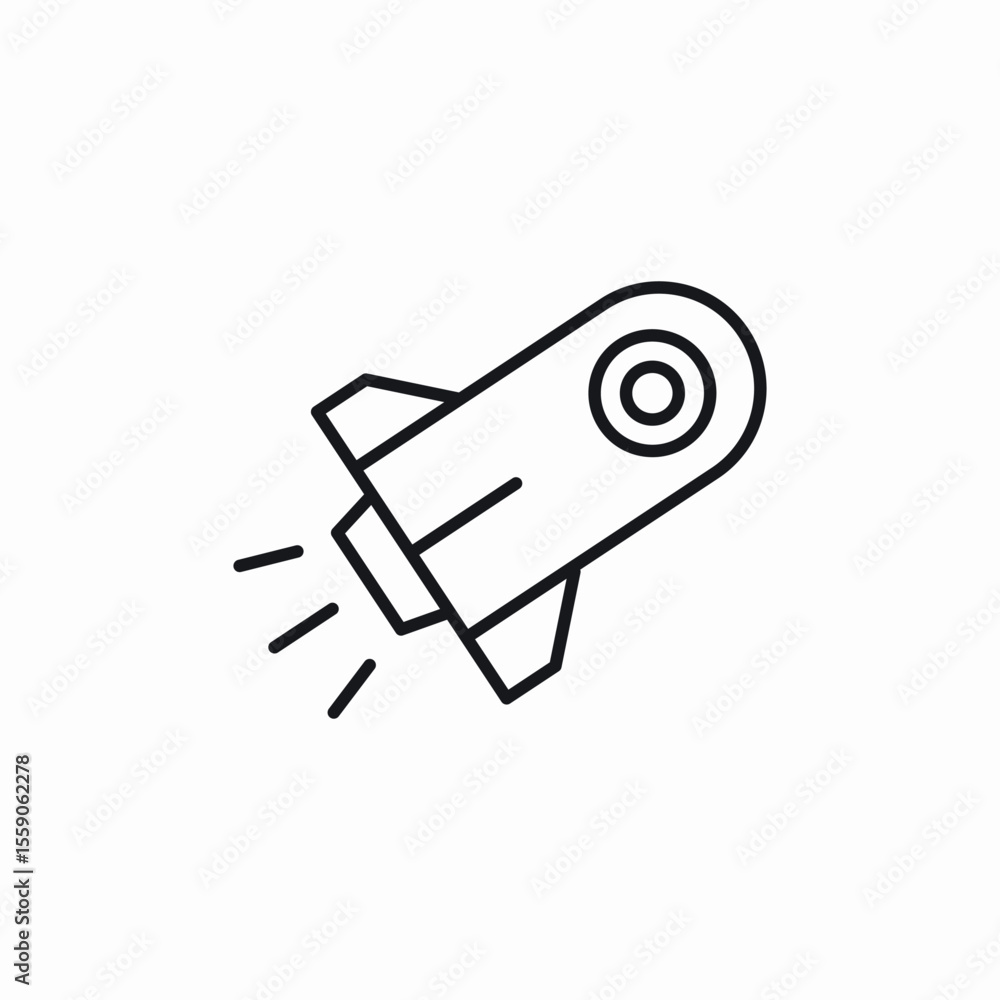 sky rocket icon sign vector sky rocket icon sign vector