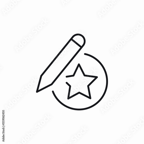 star write icon sign vector