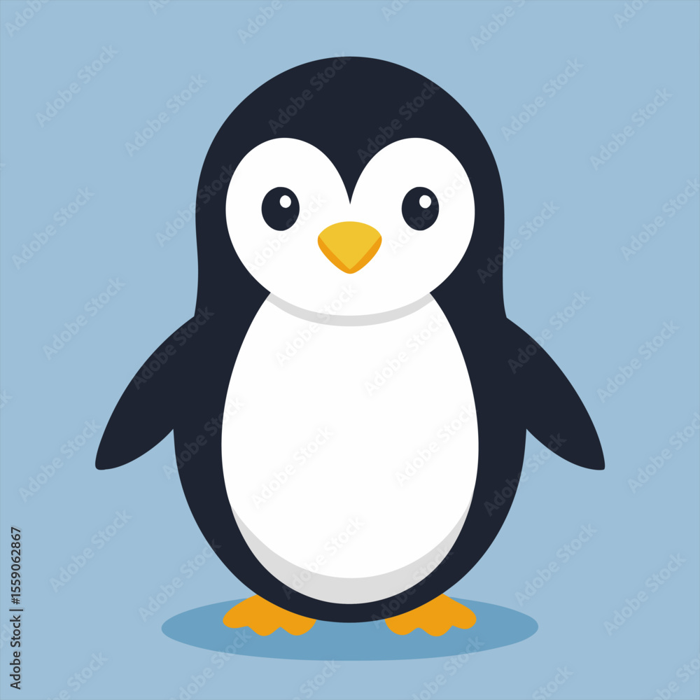 Fototapeta premium Penguin standing on the glacier