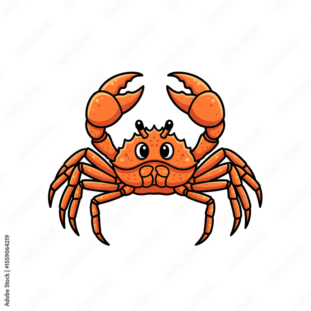Fototapeta premium Cute sea creature icons very cool design