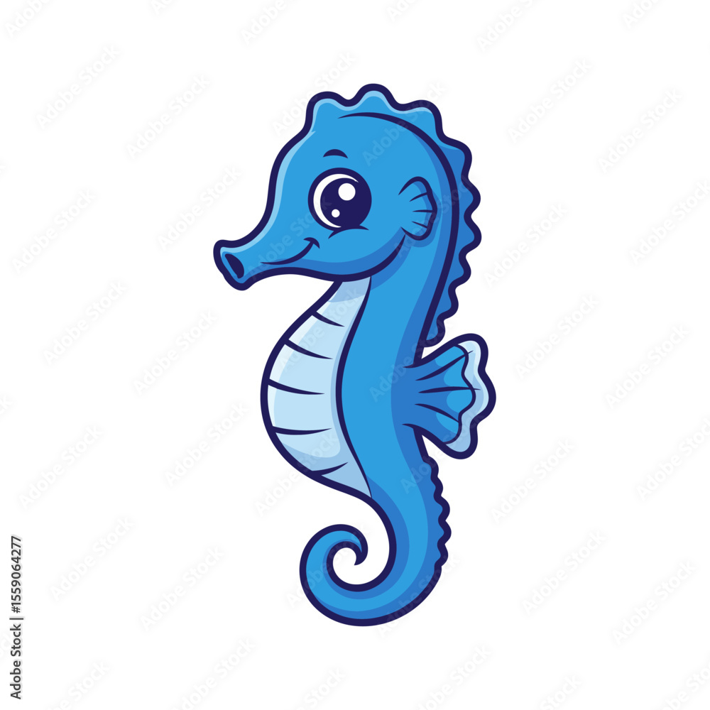 Fototapeta premium Cute sea creature icons very cool design