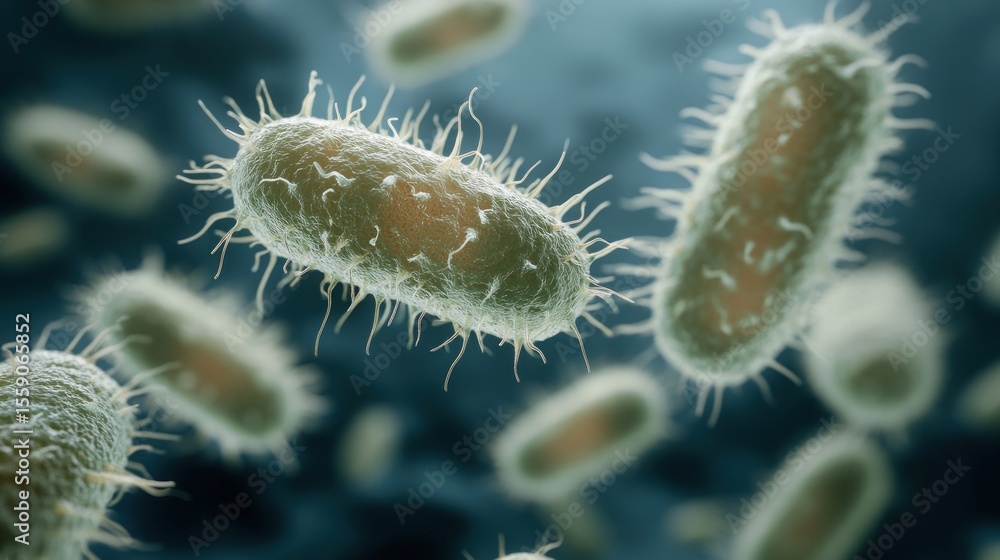 Fototapeta premium Microscopic bacteria